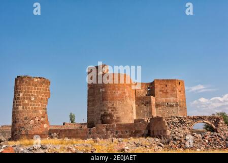 Forteresse de Dashtadem (7e-19e siècles), Dashtadem, province d'Aragatsotn, Arménie Banque D'Images