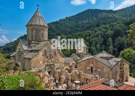 Église Saint-Astvatsatsin dans le complexe du monastère de Haghartsin, Dilijan, province de Tavoush, Arménie Banque D'Images