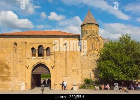 Cathédrale de Svetitskhoveli, site classé au patrimoine mondial de l'UNESCO, Mtskheta, Géorgie Banque D'Images