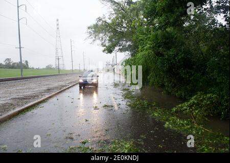 Vues générales sur les dommages causés par l'ouragan Isaac à l'occasion du sept ans de l'ouragan Katrina, à la Nouvelle-Orléans, LA, États-Unis, prises le 29 août 2012. Photo de Craig Mulcahy/ABACAPRESS.COM Banque D'Images