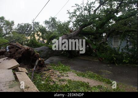 Vues générales sur les dommages causés par l'ouragan Isaac à l'occasion du sept ans de l'ouragan Katrina, à la Nouvelle-Orléans, LA, États-Unis, prises le 29 août 2012. Photo de Craig Mulcahy/ABACAPRESS.COM Banque D'Images