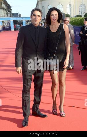 Le 31 août 2012, Ary Abittan et Helena Noguerra assistent à la cérémonie d'ouverture du 38e Festival américain du film de Deauville à Deauville, France. Photo de Nicolas Briquet/ABACAPRESS.COM Banque D'Images