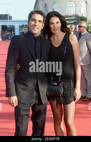 Le 31 août 2012, Ary Abittan et Helena Noguerra assistent à la cérémonie d'ouverture du 38e Festival américain du film de Deauville à Deauville, France. Photo de Nicolas Briquet/ABACAPRESS.COM Banque D'Images