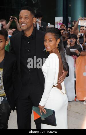 Willow Smith, Jaden Smith, Will Smith et Jada Pinkett-Smith assistent à la projection d'Angela libre et de tous les prisonniers politiques lors du 37e TIFF du Festival international du film de Toronto, à Toronto, Canada, le 9 septembre 2012. Photo de Lionel Hahn/ABACAPRESS.COM Banque D'Images