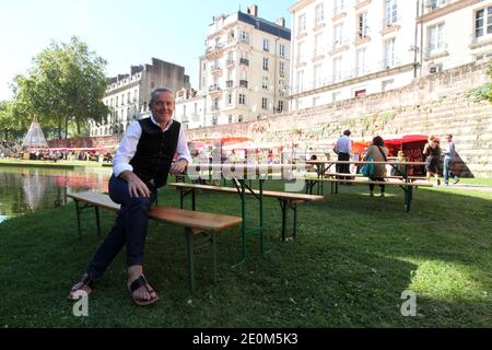 Le chef français trois étoiles Alain Passard pose lors du Festival les Gouts Uniques au Château des Ducs de Bretagne à Nantes, France, le 8 septembre 2012. Photo de Laetitia Notarianni/ABACAPRESS.COM Banque D'Images