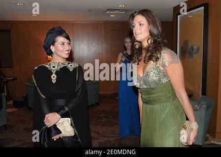Princesse Sara bint Talal bin Abdulaziz Al Saud (L) et S.A.R. la princesse Madeleine de Suède assistent au gala international de la Fondation Mentor USA à l'hôtel four Seasons le 20 septembre 2012 à Washington, DC, Etats-Unis. Photo par Olivier Douliery/ABACAPRESS.COM Banque D'Images