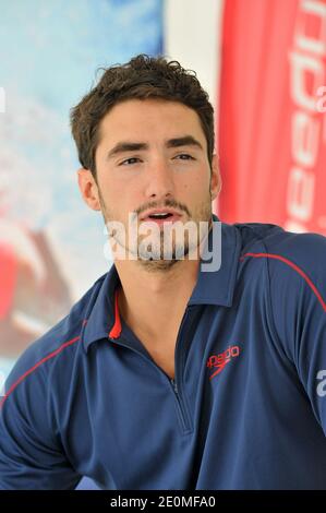 Le nageur français Benjamin Stasiulis lors d'un événement Speedo au centre aquatique Dome de Vincennes, banlieue de Paris, Farnce, le 22 septembre 2012. Photo de Thierry Plessis/ABACAPRESS.COM Banque D'Images