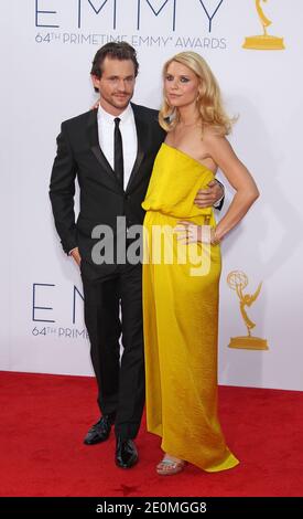 Claire Danes et Hugh Dancy arrivent pour le 64ème prix annuel Primetime Emmy au Nokia Theatre, L.A. Vivre à Los Angeles, CA, Etats-Unis le 23 septembre 2012. Photo de Baxter/ABACAPRESS.COM Banque D'Images