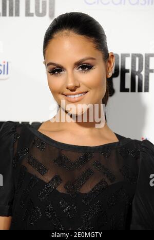 Pia Toscano arrive à la première de Universal Pictures 'Pitch Perfect' aux cinémas ArcLight de Los Angeles, CA, USA, le 24 septembre 2012. Photo de Lionel Hahn/ABACAPRESS.COM Banque D'Images