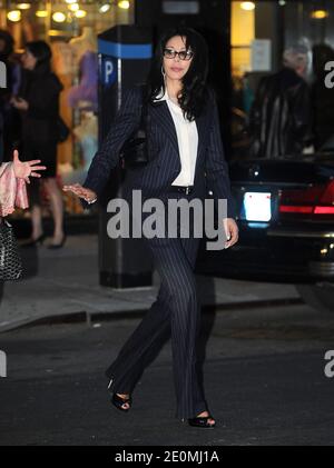 La ministre junior de la francophonie Yamina Benguigui quitte la salle de bal Roseland à Midtown, New York, NY, États-Unis, le 25 septembre 2012. Photo de Dessalles-Guerin/ABACAPRESS.COM Banque D'Images