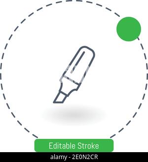 icône de vecteur surligné icônes de contour modifiables pour le web et mobile Illustration de Vecteur