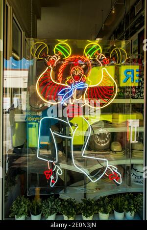 Street Scenes le long de SW 8th St dans Little Havana est le quartier cubain de Miami, Miami, Floride. Banque D'Images