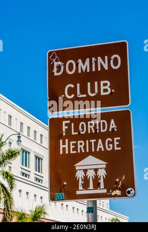 Site du patrimoine de la Floride, Parc Maximo Gomez, (Parc Domino), quartier de Little Havana, Miami, Floride. Banque D'Images