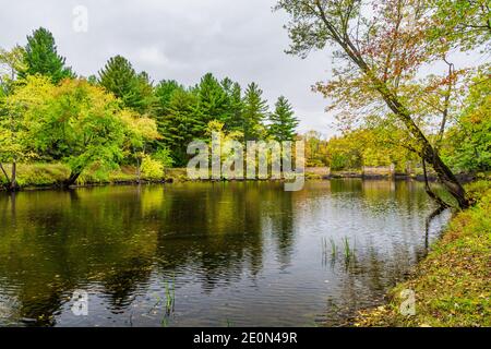 Zone de conservation des prix Hastings County Tweed Ontario Canada en automne Banque D'Images