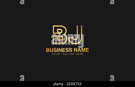 Logo initial BJ B J | logo original abstrait moderne minimal créatif, image vectorielle. logo logotype de luxe. Logo d'initiales typographiques. Illustration de Vecteur