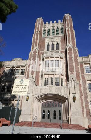 Los Angeles, Californie, États-Unis 1er janvier 2021 UNE vue générale de l'atmosphère John Marshall High School, où Grease, UN cauchemar sur Elm Street, Pretty in Pink, Buffy The Vampire Slayer and Girls veulent juste avoir Fun filmé sur place à montré le 1er janvier 2021 à Los Angeles, Californie, ÉTATS-UNIS. Photo par Barry King/Alay stock photo Banque D'Images