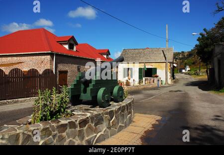 Antilles néerlandaises: St Eustache: Oranjestad Banque D'Images