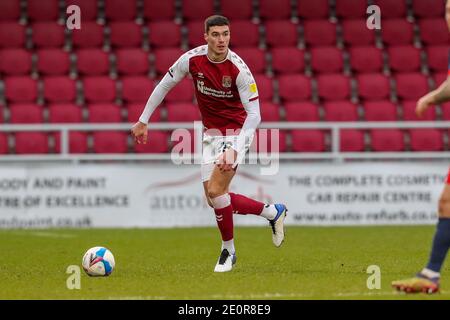 NORTHAMPTON, ANGLETERRE. 2 JANVIER. Lloyd Jones de Northampton Town lors de la première moitié de la Sky Bet League un match entre Northampton Town et Sunderland au PTS Academy Stadium, Northampton, le samedi 2 janvier 2021. (Credit: John Cripps | MI News) Credit: MI News & Sport /Alay Live News Banque D'Images