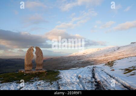 Coupe d'eau au-dessus de Mallerstang, Cumbria, Royaume-Uni Banque D'Images