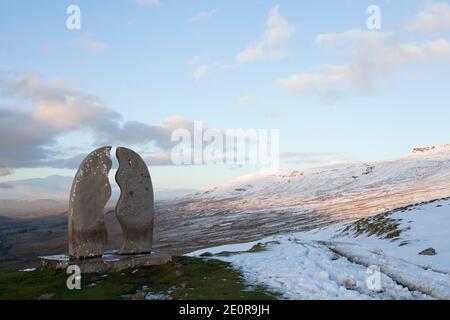 Coupe d'eau au-dessus de Mallerstang, Cumbria, Royaume-Uni Banque D'Images