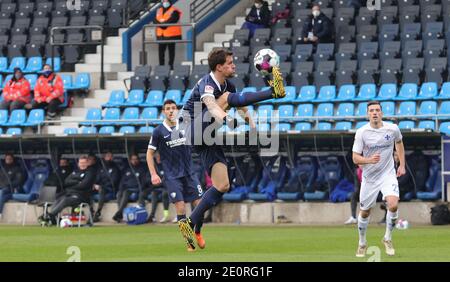 Ville de Bochum, Allemagne. 02nd Jan, 2021. Firo: 02.01.2021 football, 2ème Bundesliga, saison 2020/2021, VfL Bochum - Darmstadt 98 Simon Zoller, single action | usage Worldwide Credit: dpa/Alay Live News Banque D'Images