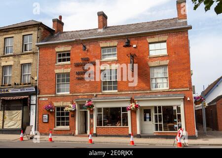 The Shoulder of Mutton public House (maison libre) et restaurant à Ashby de la Zouch, Leicestershire, Royaume-Uni. Banque D'Images