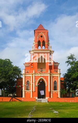 Church of San Ignacio , Yucatan, Mexico Stock Photo