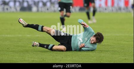 Ville de Berlin, Allemagne. 02e janv. 2021. Firo: 02.01.2021 football, football, 1. Bundesliga, saison 2020/2021 Hertha BSC Berlin - FC Schalke 04 Matthew HOPPE, Schalke am Ground | usage Worldwide Credit: dpa/Alay Live News Banque D'Images