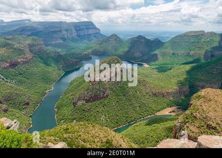 Blyde River Canyon, connu comme le 3ème plus grand Canyon du monde, situé près de Graskop, Panorama route, Afrique du Sud Banque D'Images