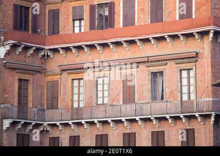 Bâtiment de proximité à Sienne, Italie Banque D'Images