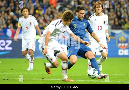 French'sOlivier Giroud lors du match international de football, France contre Japon au Stade de France à Saint-Denis, banlieue de Paris, France, le 12 octobre 2012. Le Japon a gagné 1-0. Photo de Christian Liewig/ABACAPRESS.COM Banque D'Images