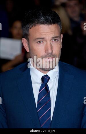 Ben Affleck participe à la première « Argo » dans le cadre du 56e BFI London film Festival à Odeon Leicester Square à Londres, Royaume-Uni, le 17 octobre 2012. Photo d'Aurore Marechal/ABACAPRESS.COM Banque D'Images