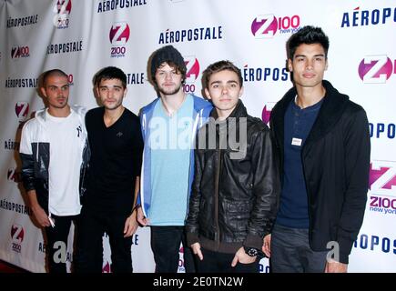 The Wanted assistez au match de lancement du Z100 Jingle ball 2012 à Aeropostale Times Square à New York City, NY, USA, le 19 octobre 2012. Photo de Donna Ward/ABACAPRESS.COM Banque D'Images