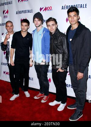The Wanted assistez au match de lancement du Z100 Jingle ball 2012 à Aeropostale Times Square à New York City, NY, USA, le 19 octobre 2012. Photo de Donna Ward/ABACAPRESS.COM Banque D'Images