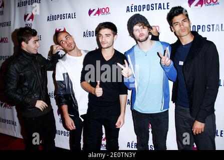 The Wanted assistez au match de lancement du Z100 Jingle ball 2012 à Aeropostale Times Square à New York City, NY, USA, le 19 octobre 2012. Photo de Donna Ward/ABACAPRESS.COM Banque D'Images