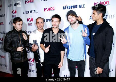 The Wanted assistez au match de lancement du Z100 Jingle ball 2012 à Aeropostale Times Square à New York City, NY, USA, le 19 octobre 2012. Photo de Donna Ward/ABACAPRESS.COM Banque D'Images