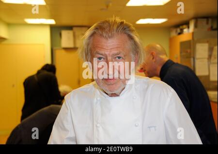 Pierre Gagnaire participe à l'événement « plus de vie » à l'Hôpital Paul Brousse à Villejuif, France, le 25 octobre 2012. Photo d'Alban Wyters/ABACAPRESS.COM Banque D'Images