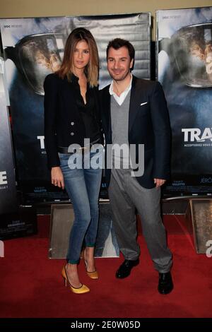 Michael Youn et sa femme Isabelle Funaro assistent à la première de la Traversee qui s'est tenue au théâtre UGC les Halles à Paris, en France, le 30 octobre 2012. Photo de Jerome Domine/ABACAPRESS.COM Banque D'Images
