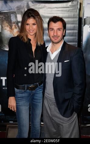 Michael Youn et sa femme Isabelle Funaro assistent à la première de la Traversee qui s'est tenue au théâtre UGC les Halles à Paris, en France, le 30 octobre 2012. Photo de Jerome Domine/ABACAPRESS.COM Banque D'Images