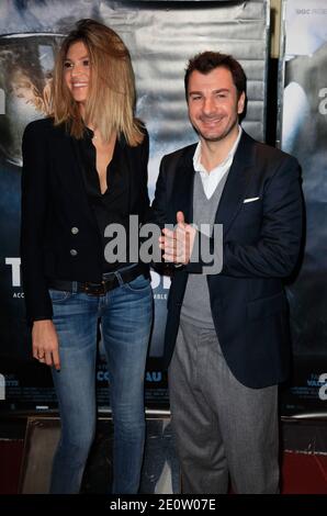Michael Youn et sa femme Isabelle Funaro assistent à la première de la Traversee qui s'est tenue au théâtre UGC les Halles à Paris, en France, le 30 octobre 2012. Photo de Jerome Domine/ABACAPRESS.COM Banque D'Images