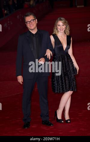 Le Directeur Regis Roinsard et Deborah Francois assistent à la première populaire dans le cadre du 7ème Festival du film de Rome à l'Auditorium Parco Della Musica à Rome, Italie, le 11 novembre 2012. Photo d'Aurore Marechal/ABACAPRESS.COM Banque D'Images