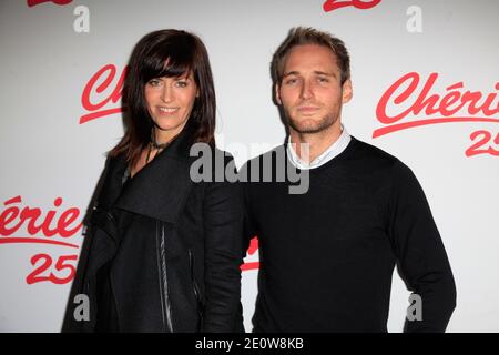 Anne Caillon et François-David Cardonnel participant à une conférence de presse pour le lancement de la nouvelle chaîne de télévision du Groupe NRJ 'Cherie 25' à Paris, en France, le 13 novembre 2012. Photo de Jerome Domine/ABACAPRESS.COM Banque D'Images