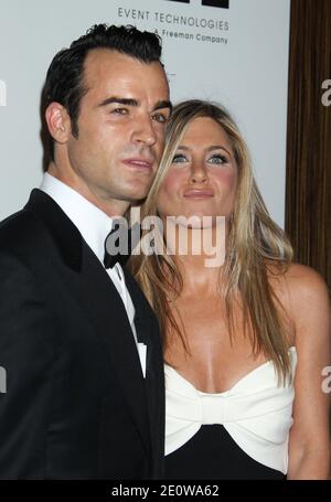 Justin Theroux, Jennifer Aniston, le 26e Gala du Prix Cinematheque américain en l'honneur de Ben Stiller à l'hôtel Beverly Hilton de Beverly Hills, Californie. 15 novembre 2012. (En photo : Justin Theroux, Jennifer Aniston). Photo de Baxter/ABACAPRESS.COM Banque D'Images