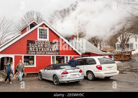 Gould's Sugar House à Shelburne Falls, Massachusetts Banque D'Images