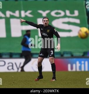 Easter Road Stadium Édimbourg. Scotland.UK 2 janvier 21 Scottish Premiership Match Hibernian vs Livingston . Ciaron Brown Livingston crédit : eric mccowat/Alay Live News Banque D'Images