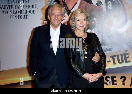 Alain Doutey et Arielle Semenoff participant à la première 'qui A Re-tue Pamela Rose' à Gaumont Marignan à Paris, France, le 2 décembre 2012. Photo d'Aurore Marechal/ABACAPRESS.COM Banque D'Images