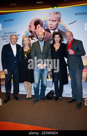 Alain Doutey, Arielle Semenoff, Kad Merad, Sidonie Dumas et Olivier Baroux participant à la première 'qui A Re-tue Pamela Rose' à Gaumont Marignan à Paris, France, le 2 décembre 2012. Photo d'Aurore Marechal/ABACAPRESS.COM Banque D'Images