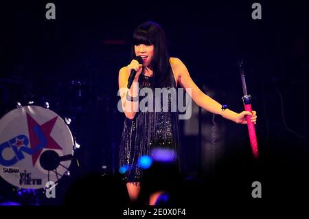 La sensation pop canadienne Carly Rae Jepsen est l'un des nombreux artistes qui se sont déroulés au B96 Jingle Bash 2012 qui s'est tenu à l'Allstate Arena de Rosemont, il, États-Unis, le 15 décembre 2012. Photo de Cindy Barrymore/ABACAPRESS.COM Banque D'Images