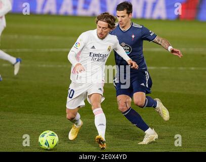 Madrid, Espagne. 03ème janvier 2021. Pendant LaLiga, match de football joué entre Real Madrid Club de Futbol et Celta de Vigo au stade Alfredo Di Stefano le 2 janvier 2021 à Madrid, Espagne. Credit: CORMON PRESSE/Alamy Live News Banque D'Images