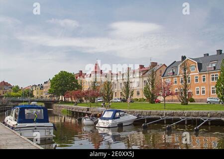 Amal est UNE petite ville suédoise située sur la rive ouest du lac Vänern et visitée par de nombreux touristes. Banque D'Images